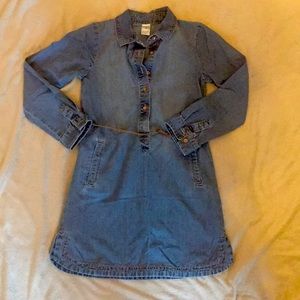 Girls long sleeve jean dress